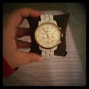 Rose gold face MK watch